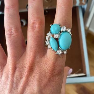 Silver statement ring